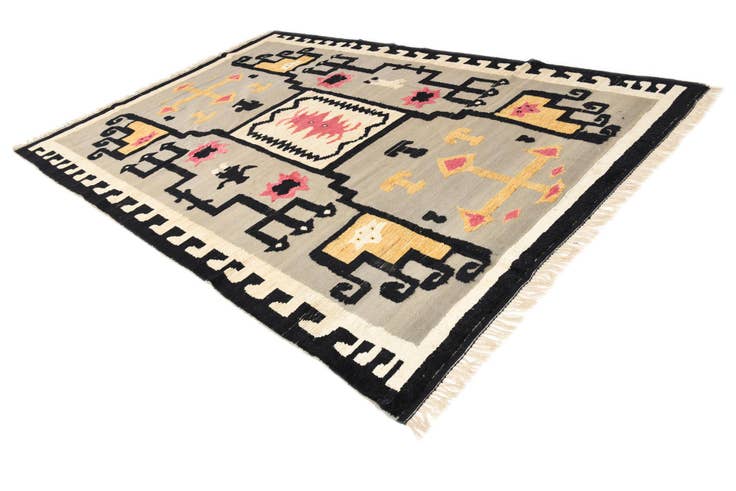 Detail image of 9' 8 x 13' Hand Knotted Oushak Wool Rug