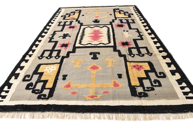 Detail image of 9' 8 x 13' Hand Knotted Oushak Wool Rug