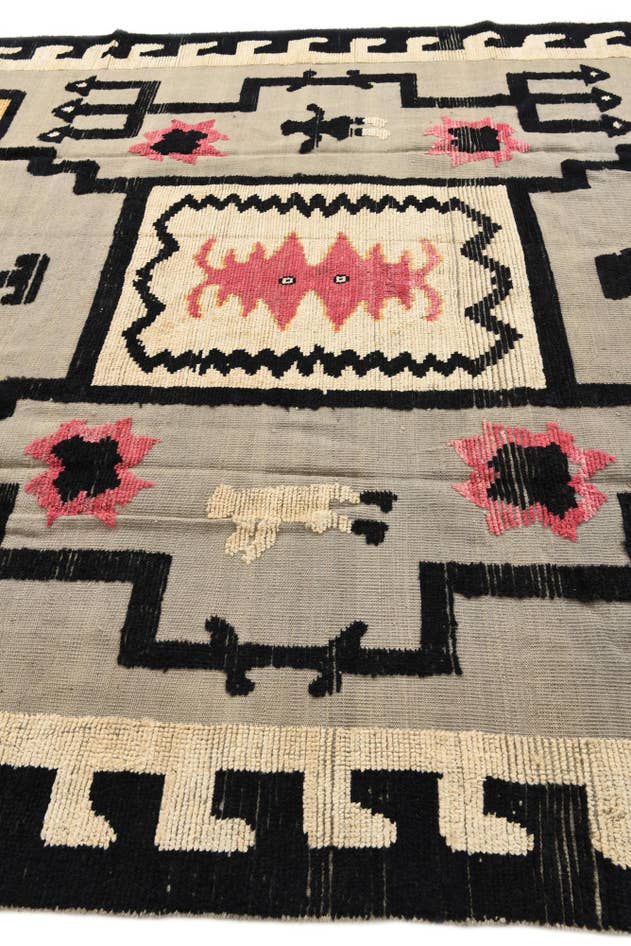 Detail image of 9' 8 x 13' Hand Knotted Oushak Wool Rug