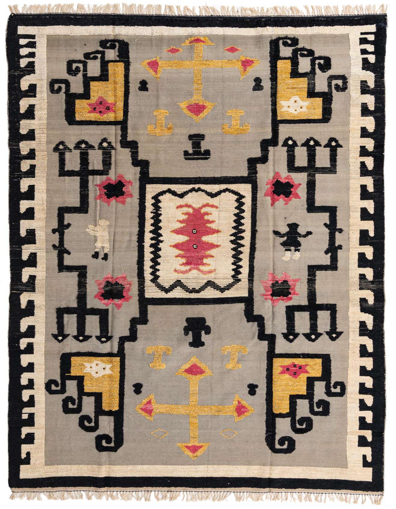9' 8 x 13' Hand Knotted Oushak Wool Rug