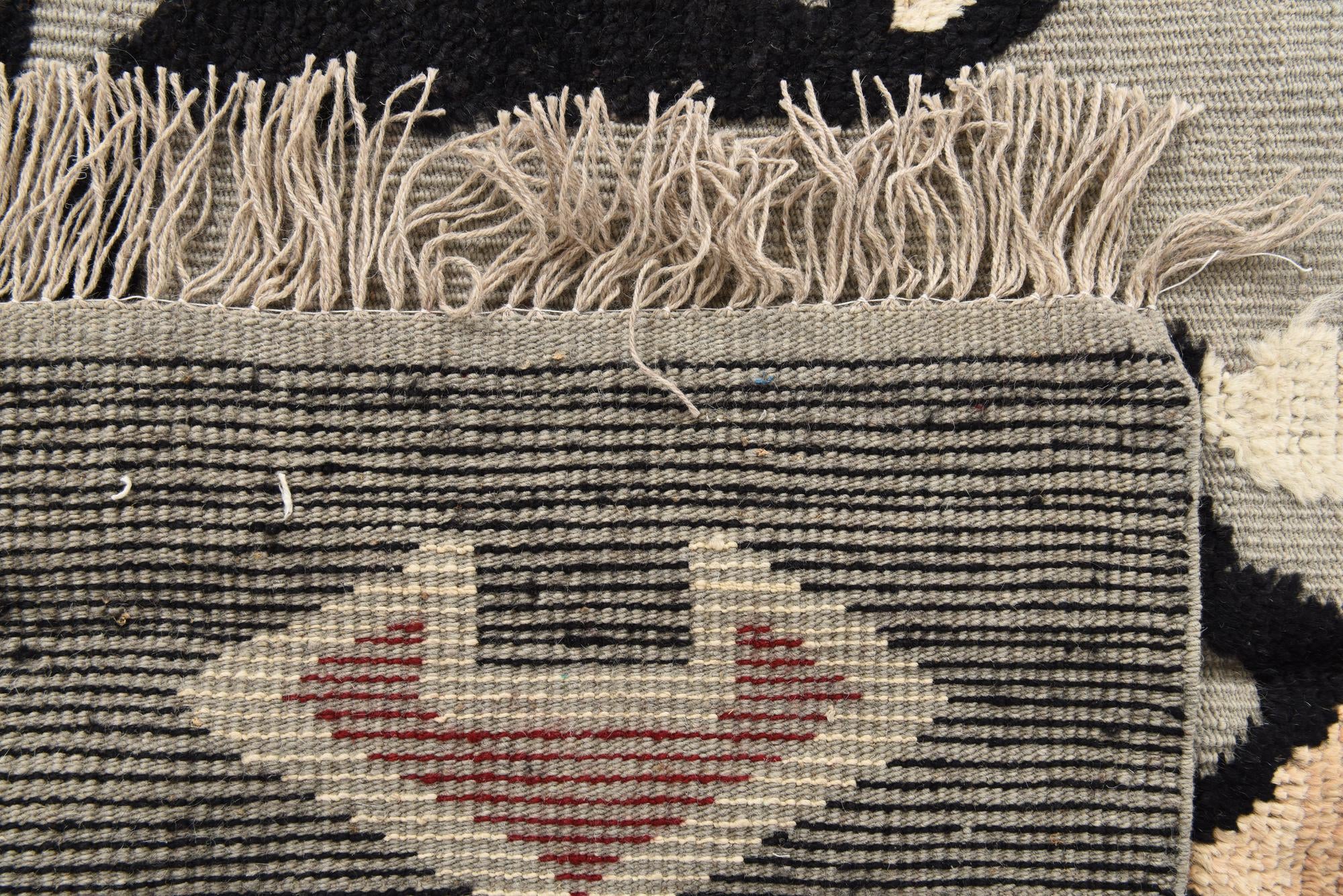 9' x 12' 5 Hand Knotted Oushak Wool Rug