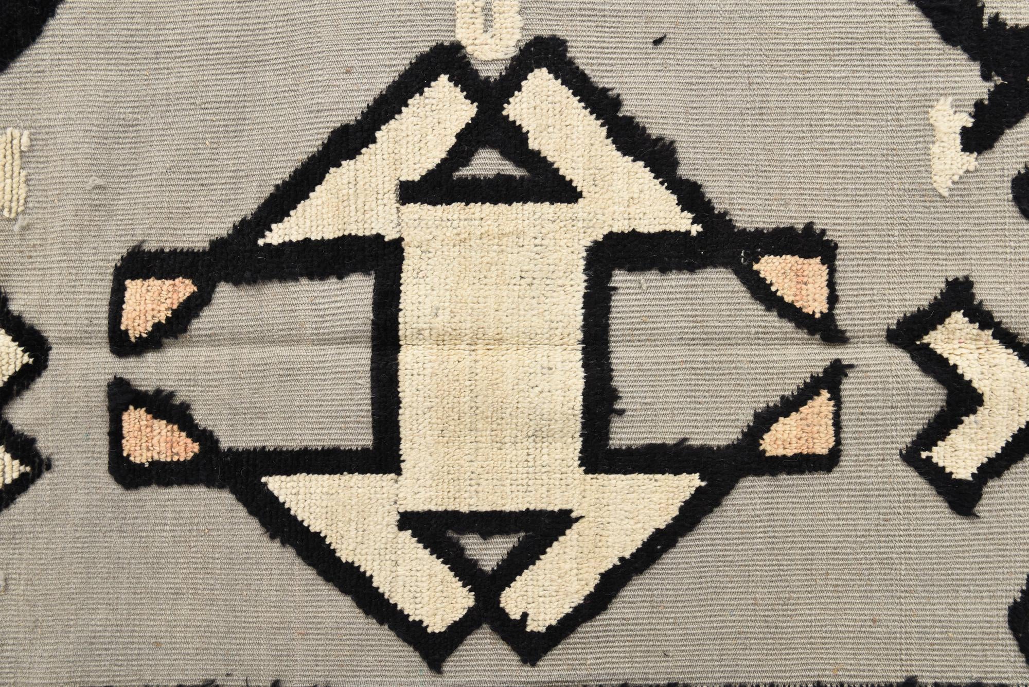 9' x 12' 5 Hand Knotted Oushak Wool Rug