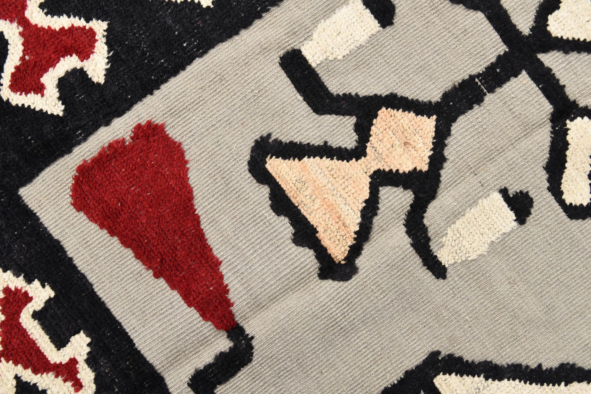 9' x 12' 5 Hand Knotted Oushak Wool Rug