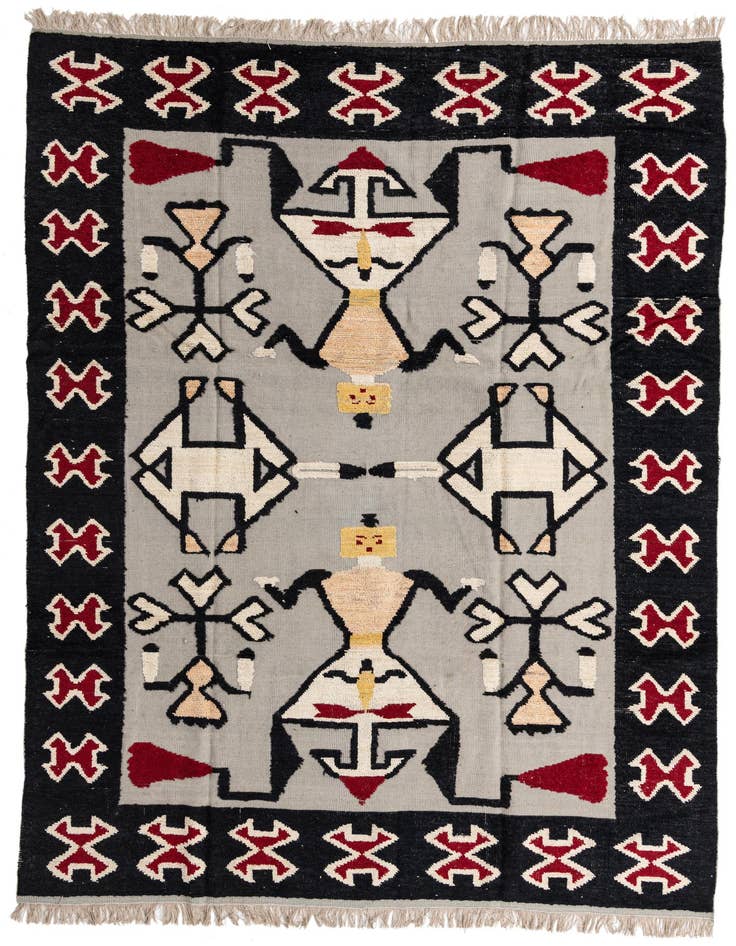 Detail image of 9' x 12' 5 Hand Knotted Oushak Wool Rug