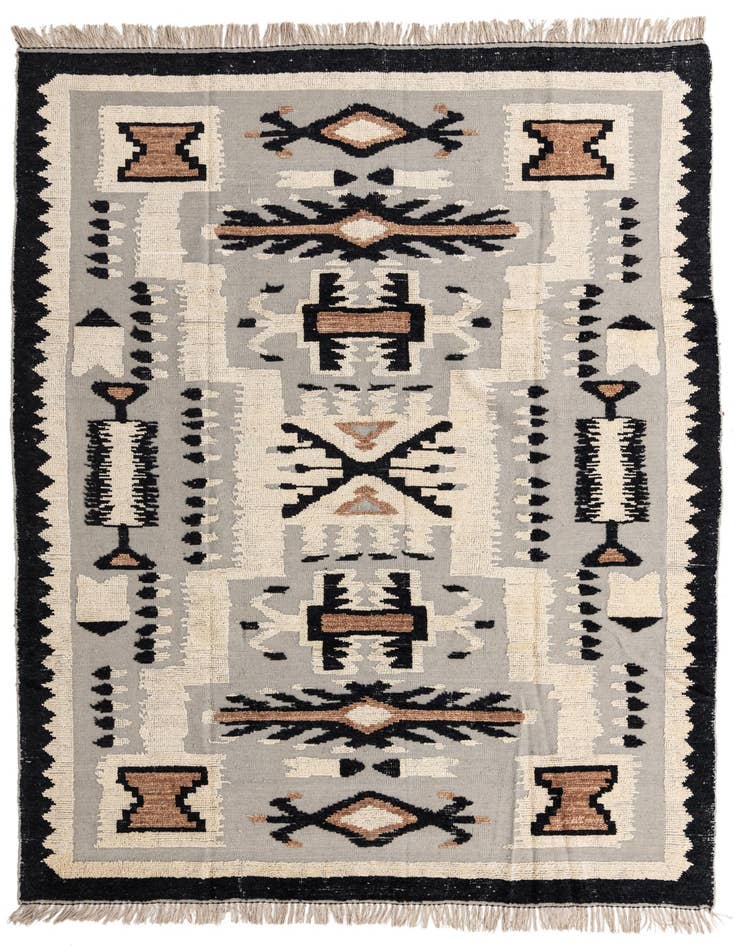 Detail image of 8' 2 x 10' 7 Hand Knotted Oushak Wool Rug
