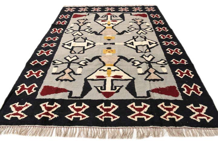 7' 11 x 10' 7 Hand Knotted Oushak Wool Rug