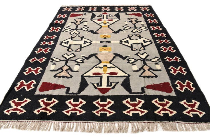 Detail image of 7' 11 x 10' 7 Hand Knotted Oushak Wool Rug
