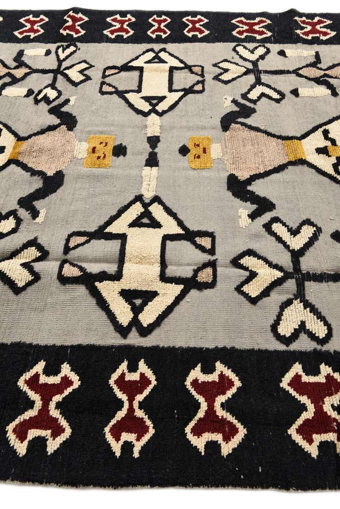 7' 11 x 10' 7 Hand Knotted Oushak Wool Rug