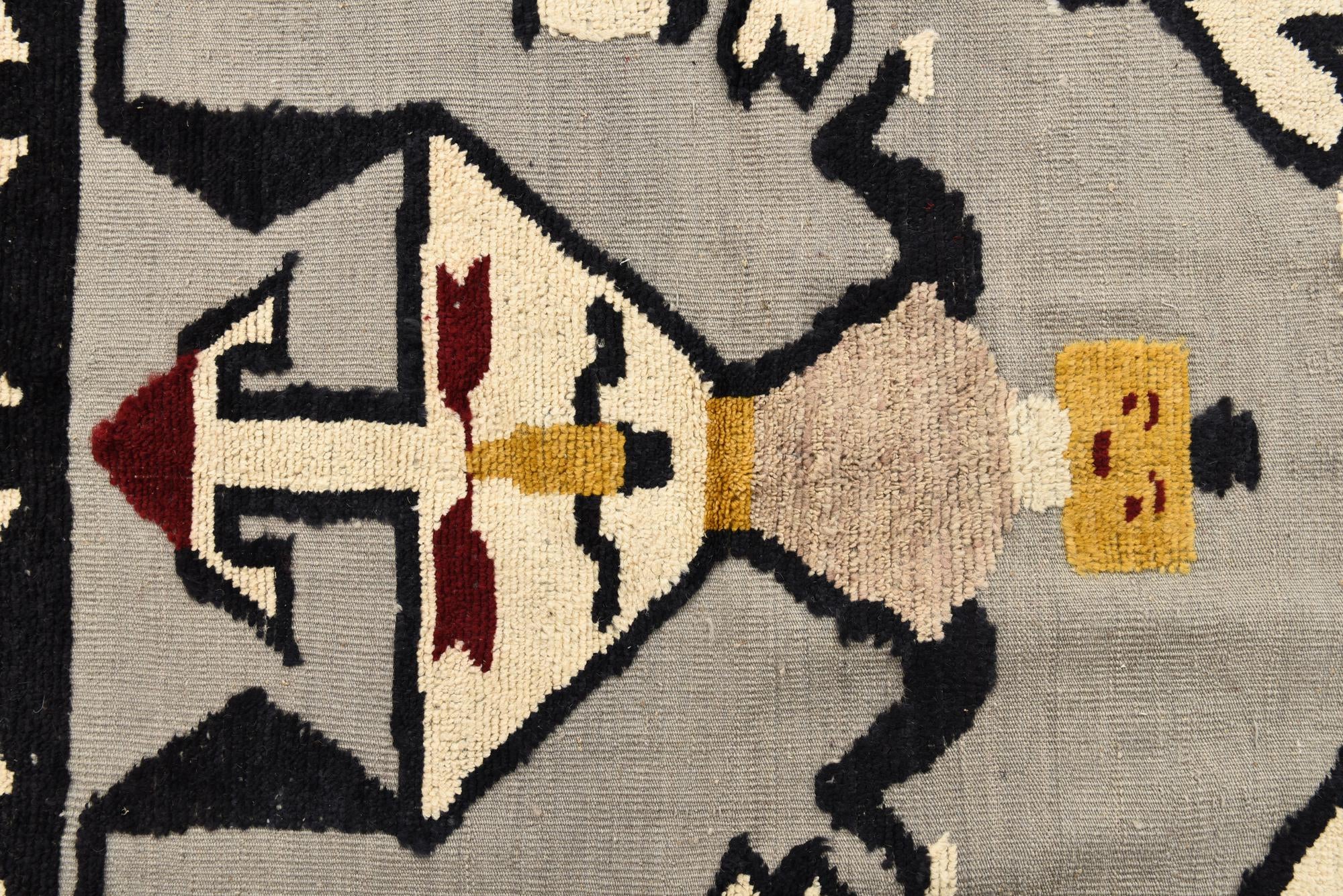 7' 11 x 10' 7 Hand Knotted Oushak Wool Rug