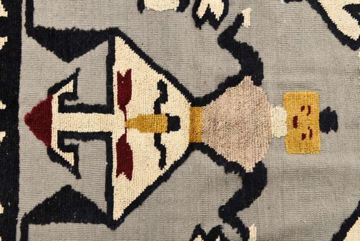 7' 11 x 10' 7 Hand Knotted Oushak Wool Rug