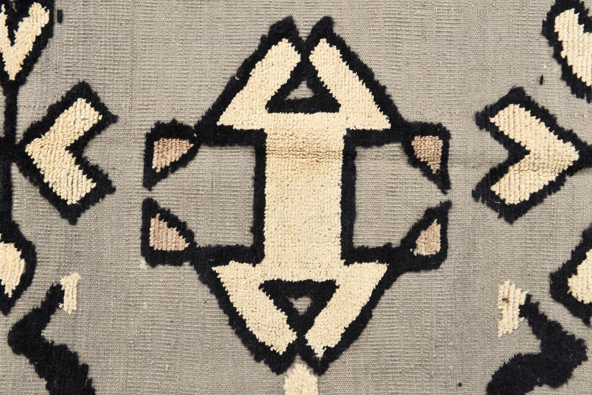 7' 11 x 10' 7 Hand Knotted Oushak Wool Rug