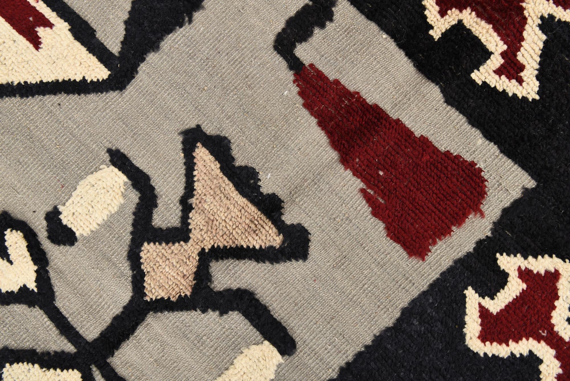 7' 11 x 10' 7 Hand Knotted Oushak Wool Rug
