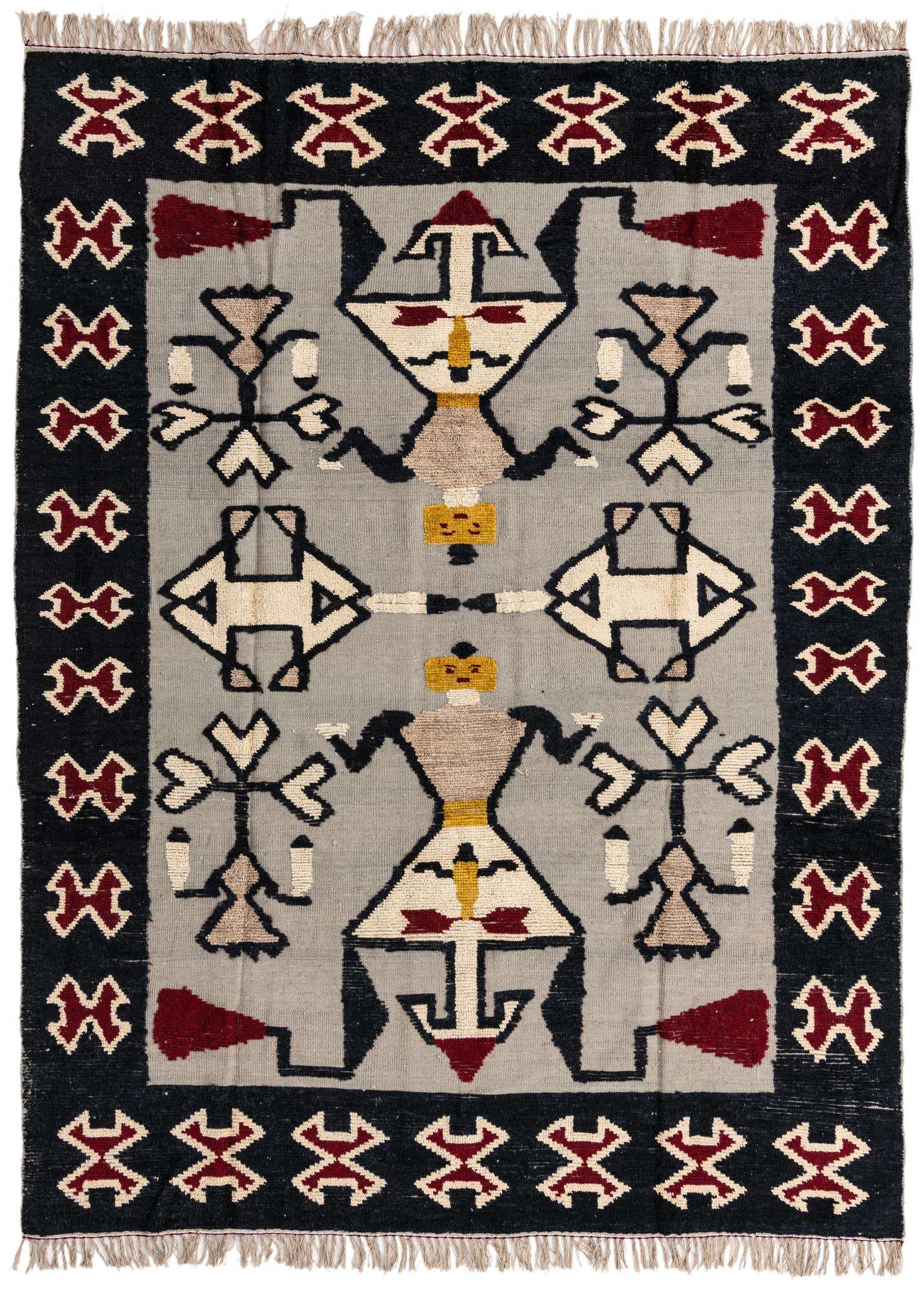 7' 11 x 10' 7 Hand Knotted Oushak Wool Rug