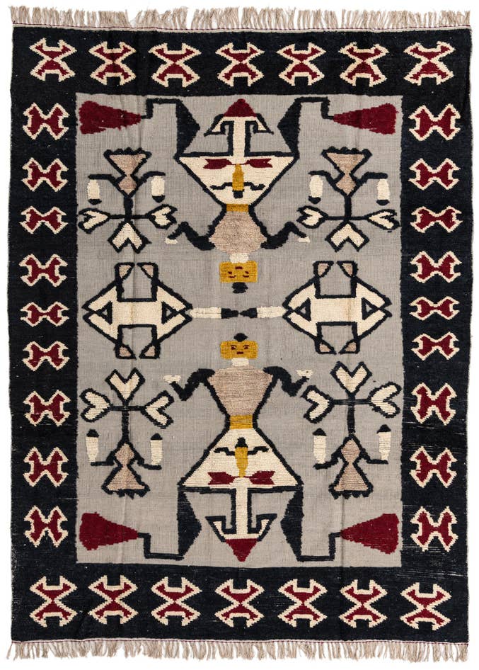 Detail image of 7' 11 x 10' 7 Hand Knotted Oushak Wool Rug
