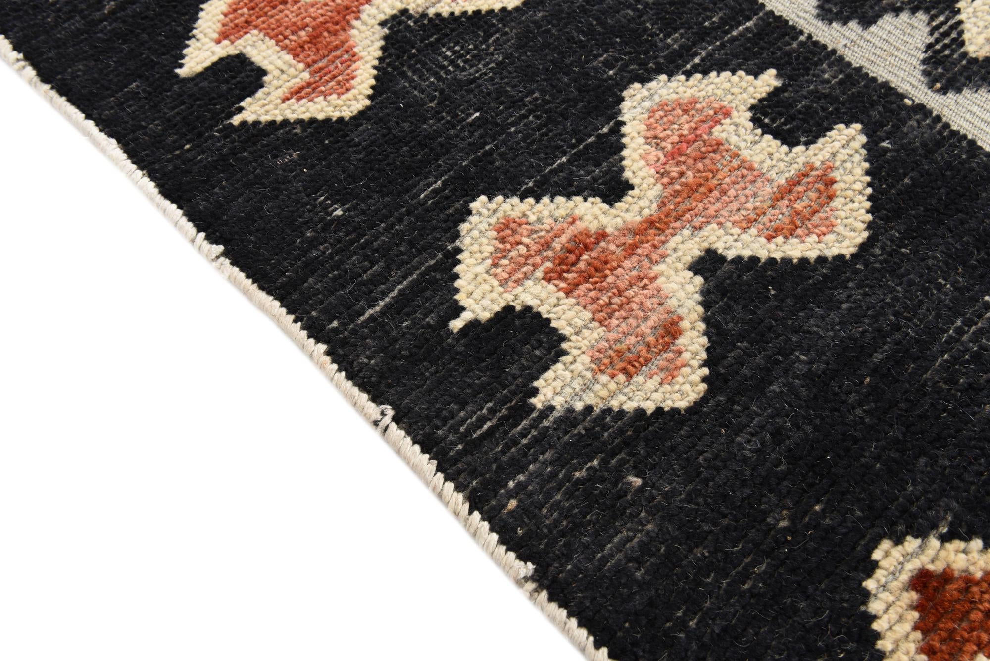 8' 1 x 10' Hand Knotted Oushak Wool Rug
