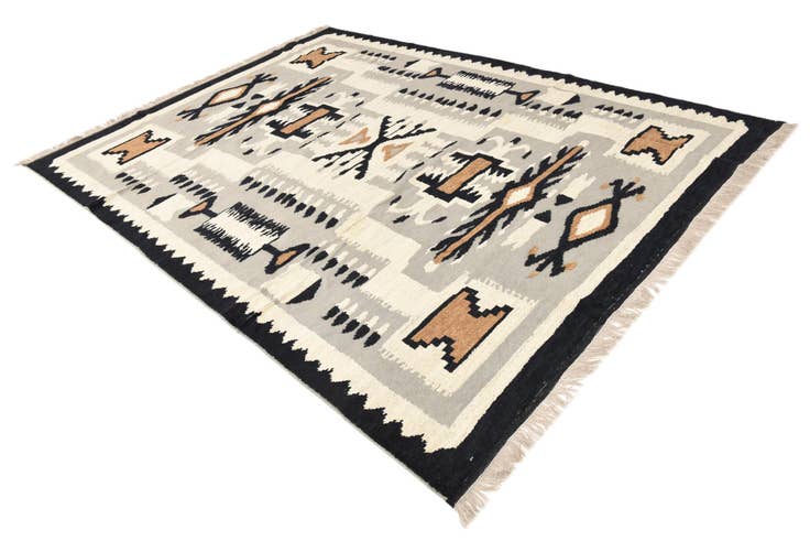 Detail image of 8' x 10' 8 Hand Knotted Oushak Wool Rug