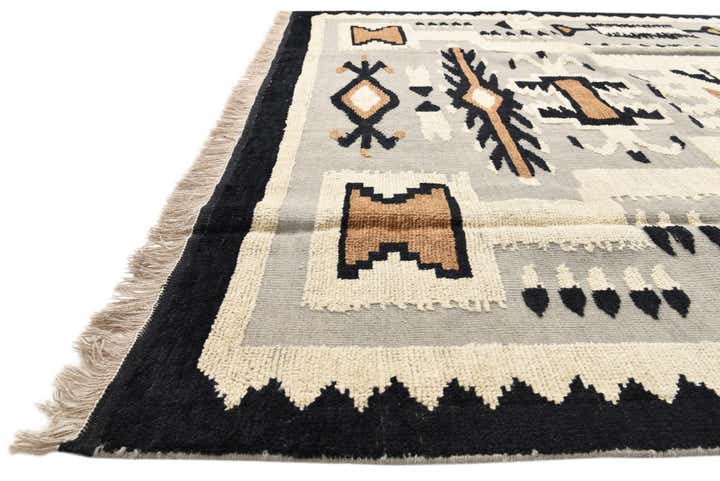 8' x 10' 8 Hand Knotted Oushak Wool Rug