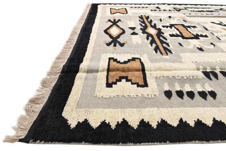 Detail image of 8' x 10' 8 Hand Knotted Oushak Wool Rug