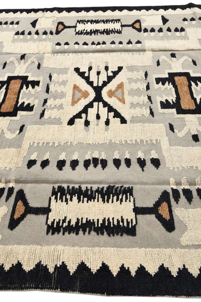 8' x 10' 8 Hand Knotted Oushak Wool Rug