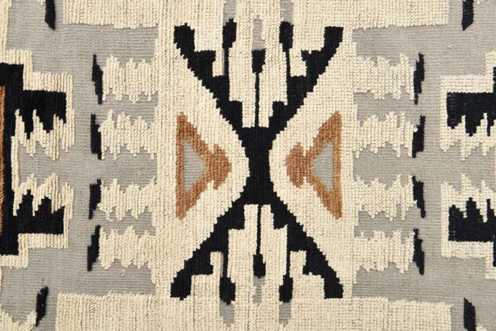 8' x 10' 8 Hand Knotted Oushak Wool Rug