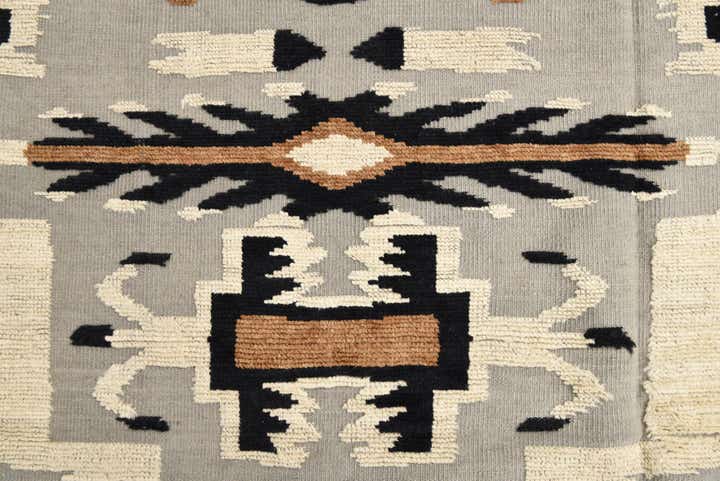 8' x 10' 8 Hand Knotted Oushak Wool Rug
