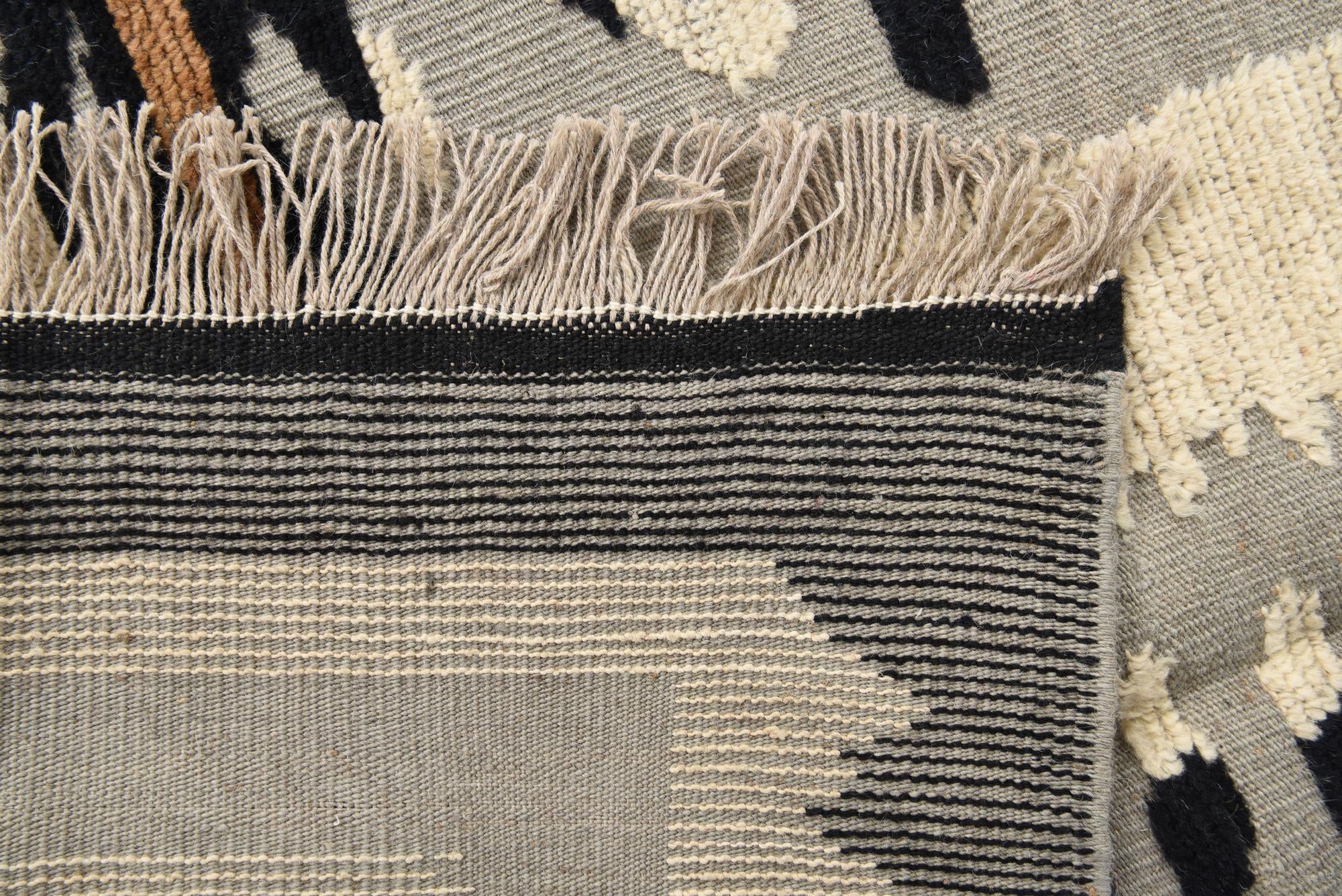 8' x 10' 8 Hand Knotted Oushak Wool Rug