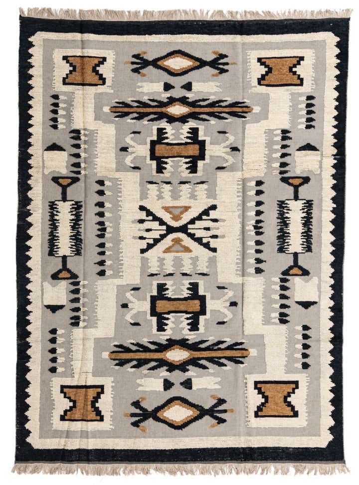8' x 10' 8 Hand Knotted Oushak Wool Rug