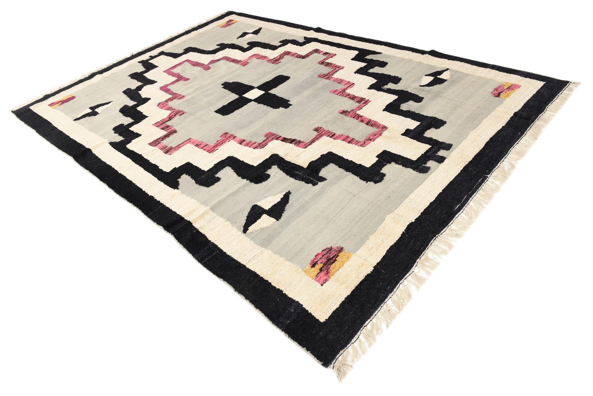 8' 6 x 12' 3 Hand Knotted Oushak Wool Rug
