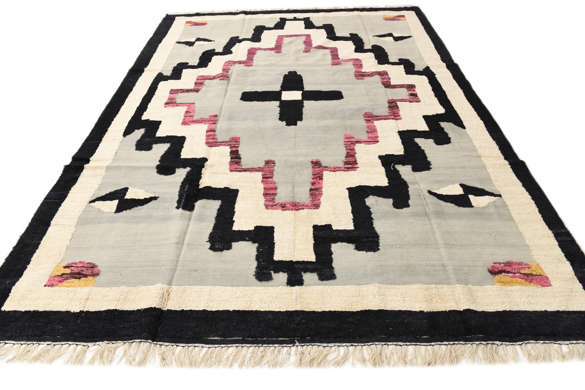 8' 6 x 12' 3 Hand Knotted Oushak Wool Rug