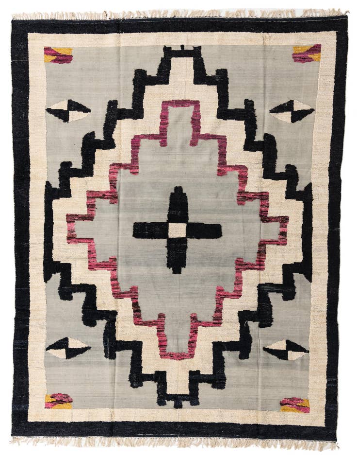 Detail image of 8' 6 x 12' 3 Hand Knotted Oushak Wool Rug