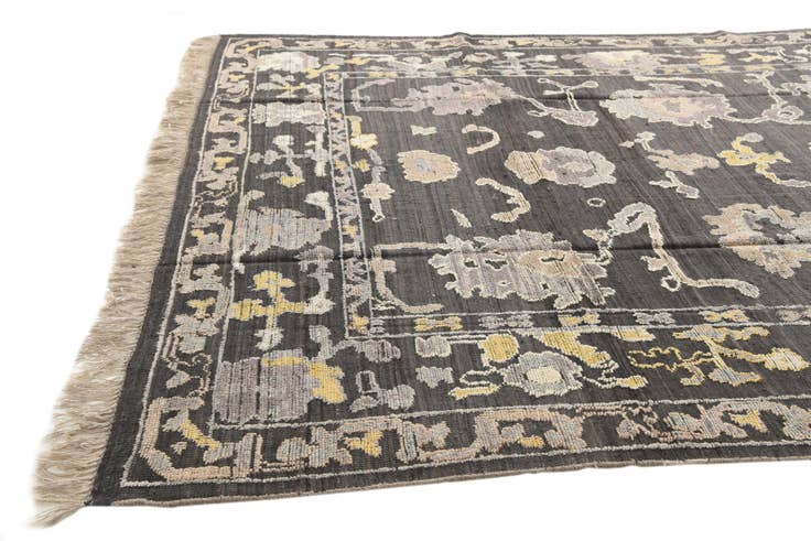 Detail image of 8' 10 x 12' Hand Knotted Oushak Wool Rug