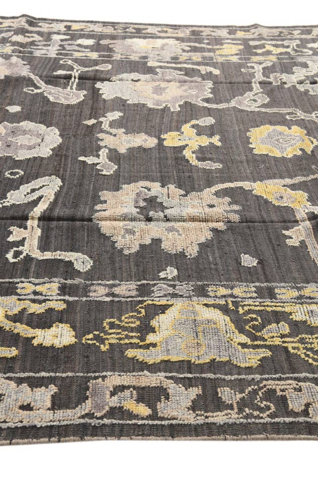 Detail image of 8' 10 x 12' Hand Knotted Oushak Wool Rug