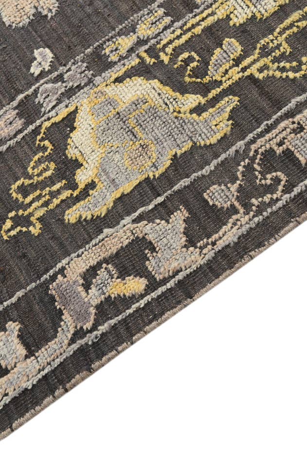 Detail image of 8' 10 x 12' Hand Knotted Oushak Wool Rug