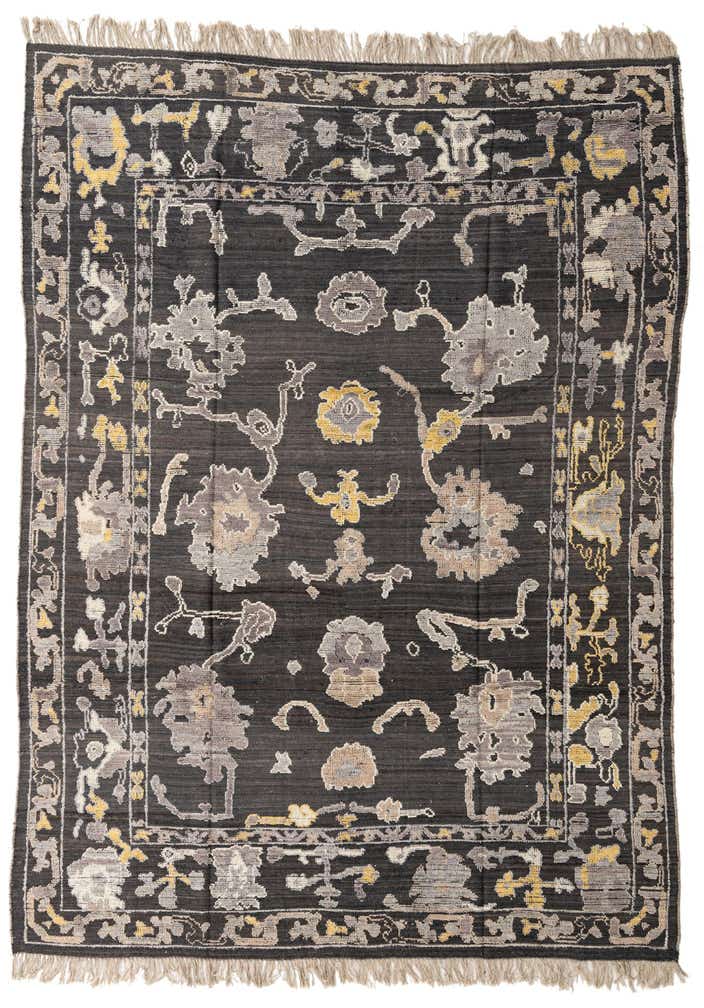 8' 10 x 12' Hand Knotted Oushak Wool Rug