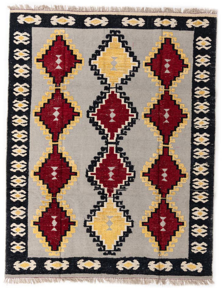 Detail image of 8' 2 x 10' 5 Hand Knotted Oushak Wool Rug