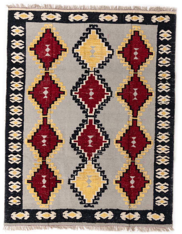 Detail image of 8' 2 x 10' 5 Hand Knotted Oushak Wool Rug