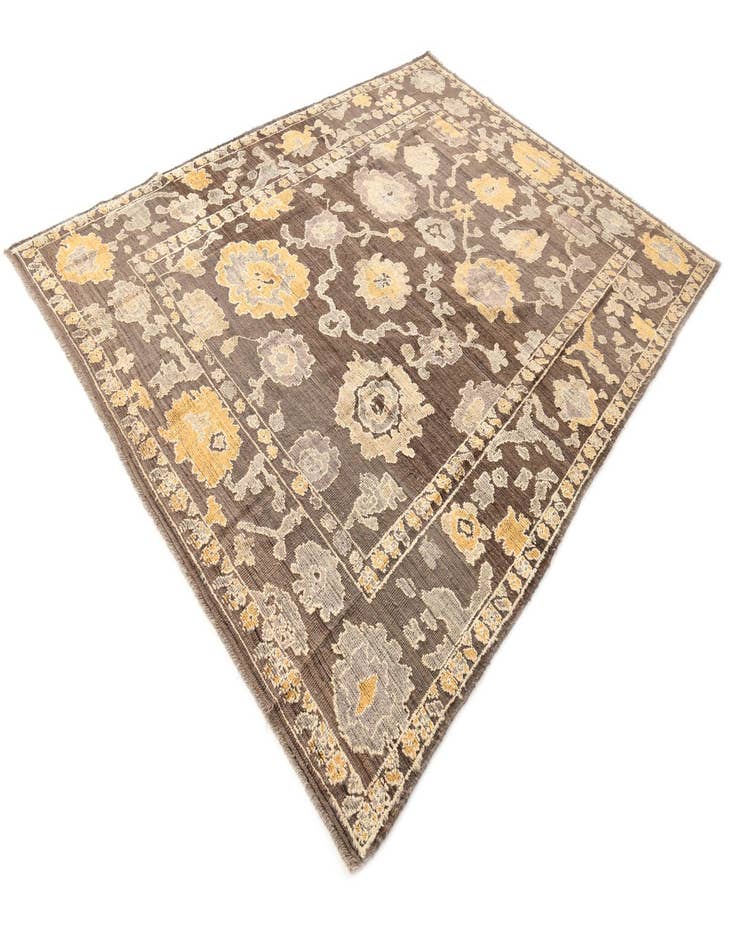 Detail image of 9' x 12' 3 Hand Knotted Oushak Wool Rug