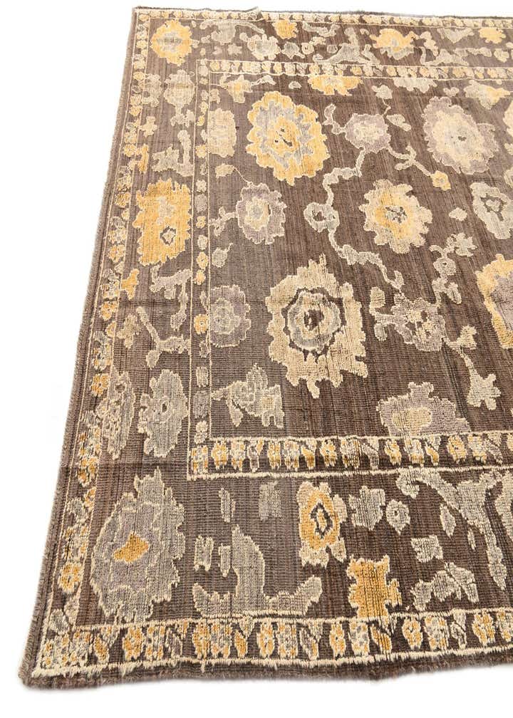 9' x 12' 3 Hand Knotted Oushak Wool Rug