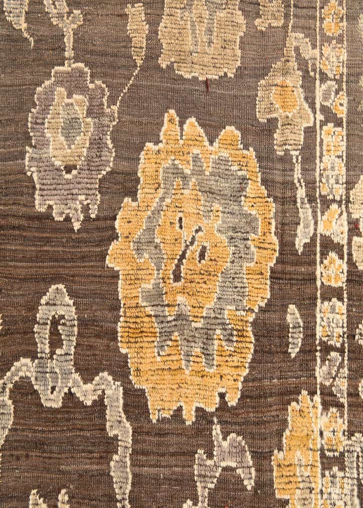 9' x 12' 3 Hand Knotted Oushak Wool Rug