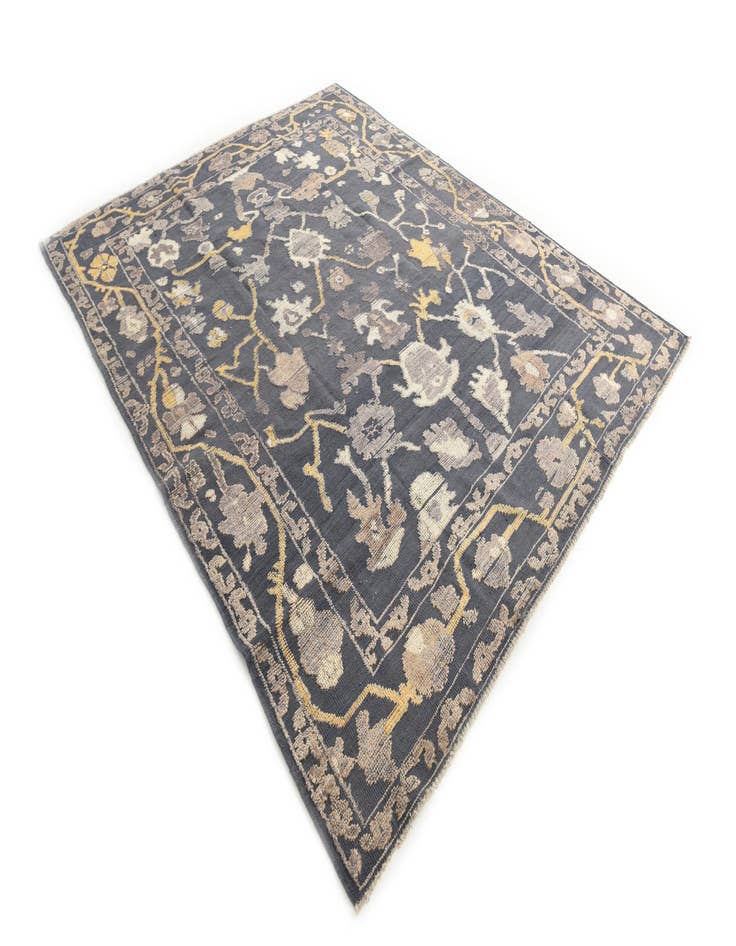 Detail image of 8' x 10' Hand Knotted Oushak Wool Rug