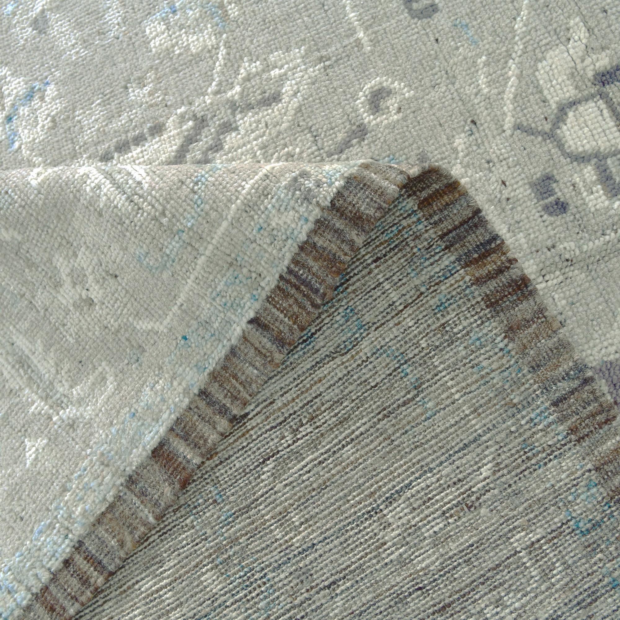 9' 1 x 12' 3 Hand Knotted Oushak Wool Rug