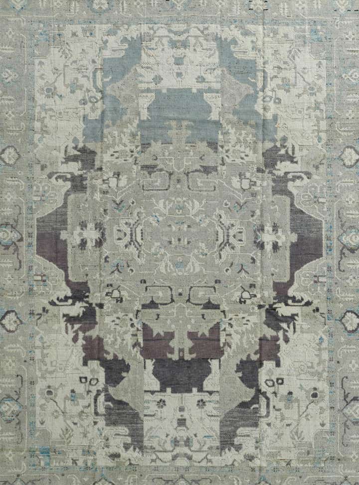 9' 1 x 12' 3 Hand Knotted Oushak Wool Rug