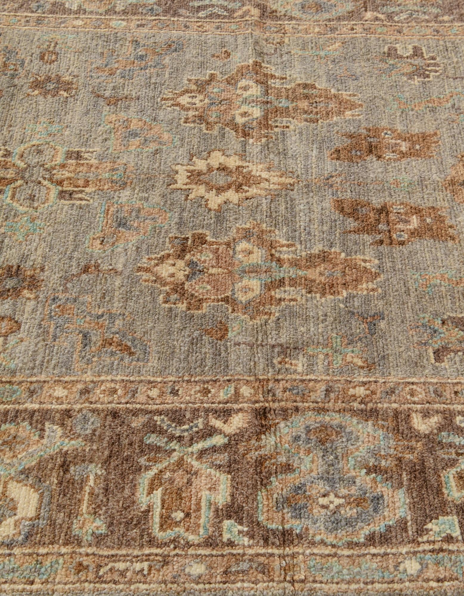 3' 10 x 6' 5 Hand Knotted Oushak Wool Rug