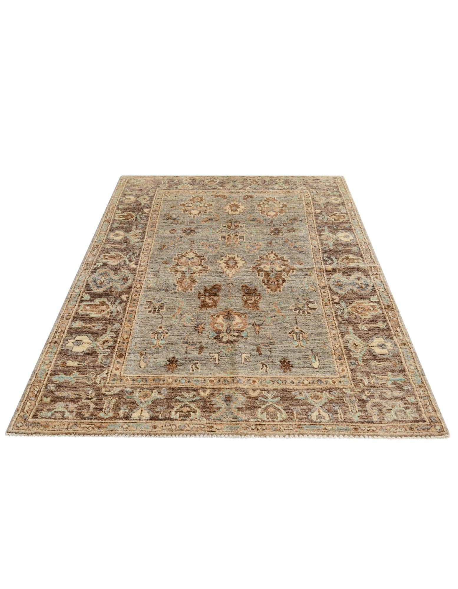 3' 10 x 6' 5 Hand Knotted Oushak Wool Rug