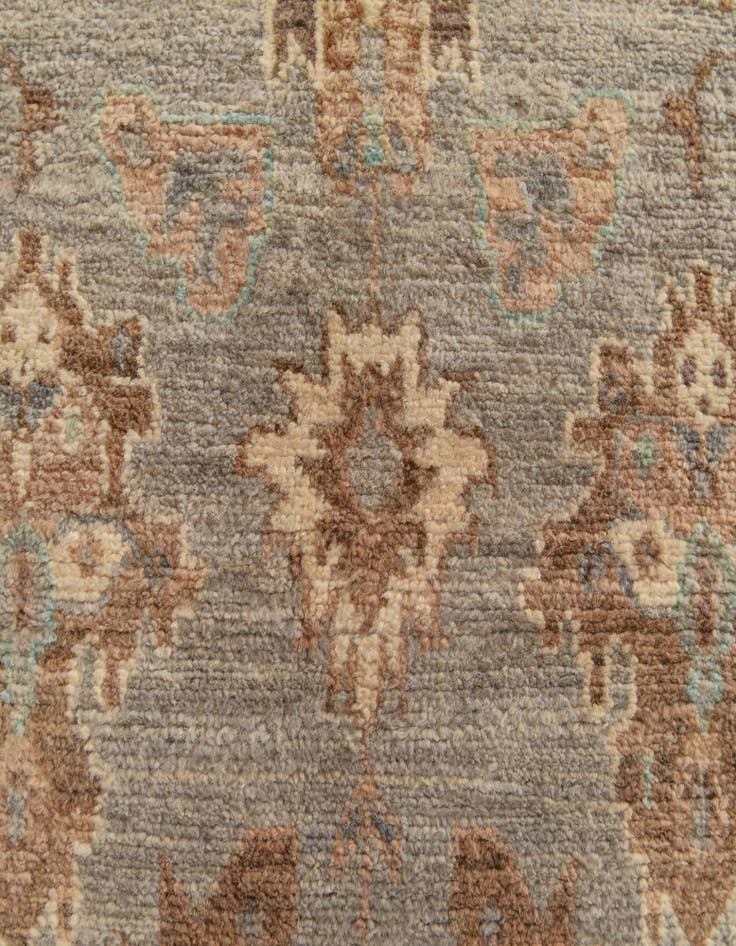 Detail image of 3' 10 x 6' 5 Hand Knotted Oushak Wool Rug