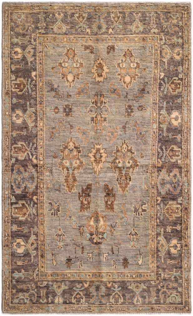 3' 10 x 6' 5 Hand Knotted Oushak Wool Rug