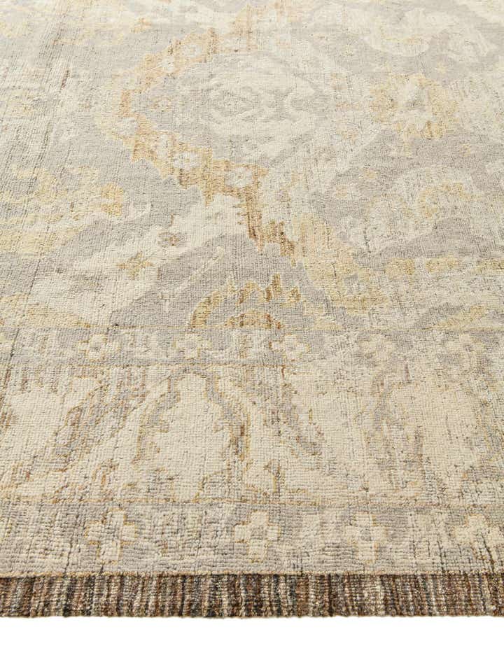 9' 5 x 12' 7 Hand Knotted Oushak Wool Rug