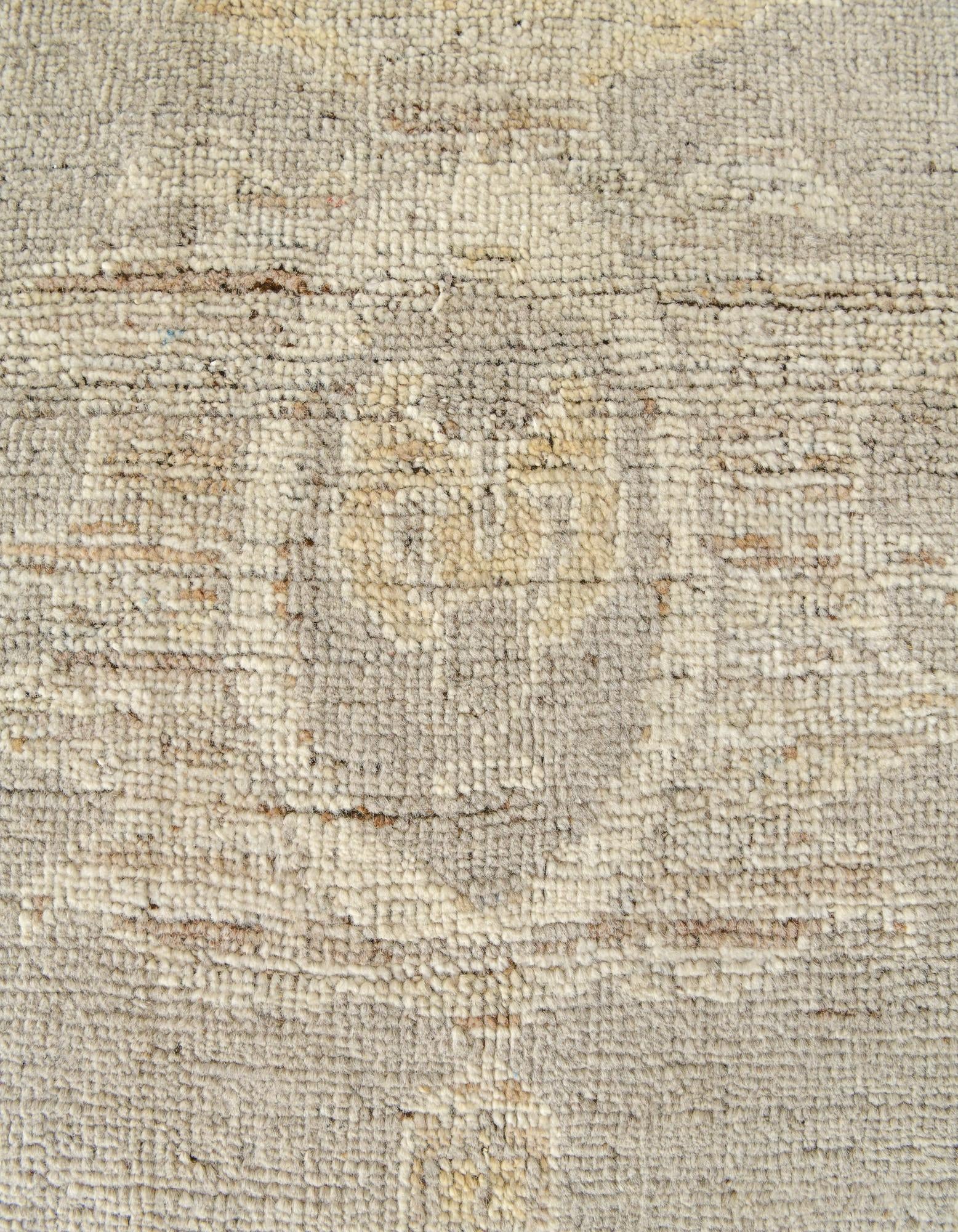 9' 5 x 12' 7 Hand Knotted Oushak Wool Rug