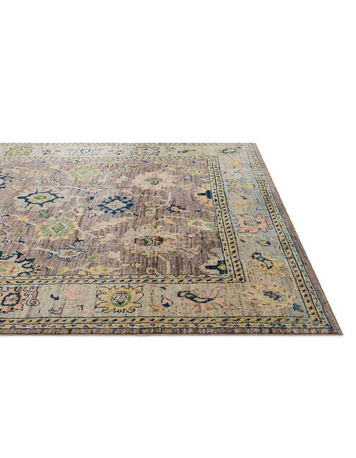 8' 4 x 9' 6 Hand Knotted Oushak Wool Rug