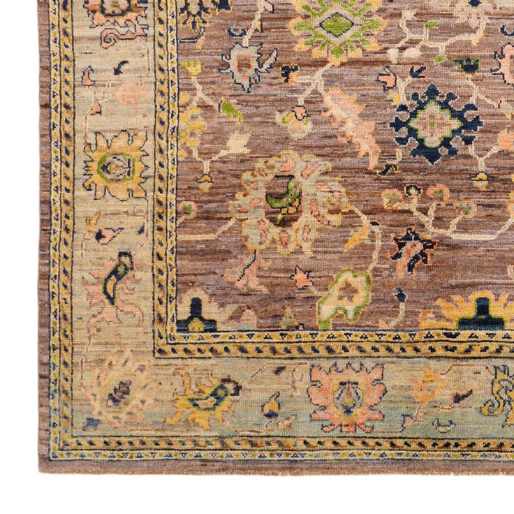 Detail image of 8' 4 x 9' 6 Hand Knotted Oushak Wool Rug